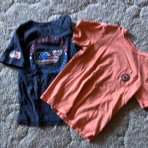 Vineyard Vines Blue and Orange Short Sleeve Tees